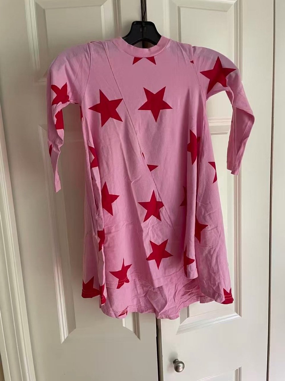 NWT Nununu Girls' Pink Long Sleeve Star 360 degree Dress 4-5